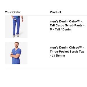 Men’s Figs scrub top!